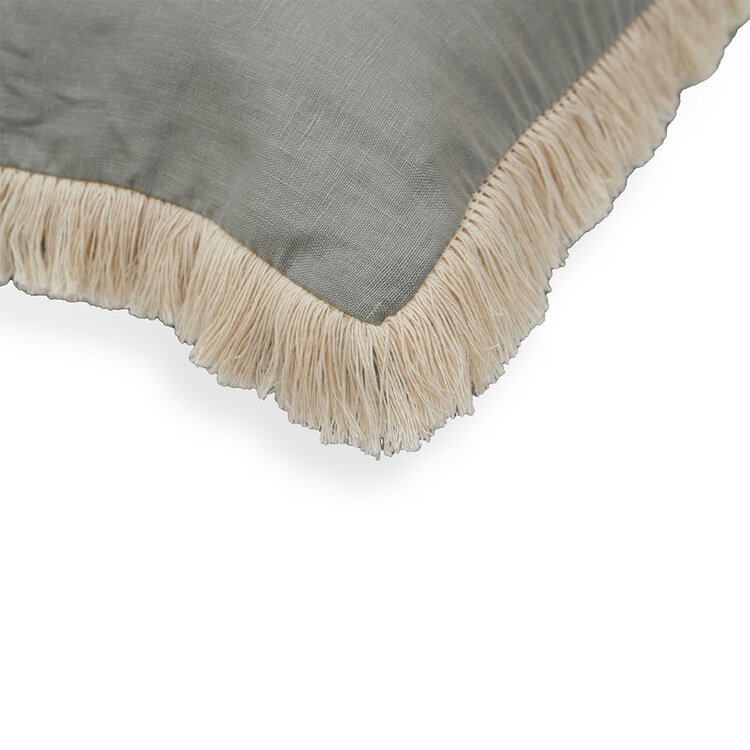 Jes & Gray Liz Lumbar Pillow, 24" x 14" Eucalyptus