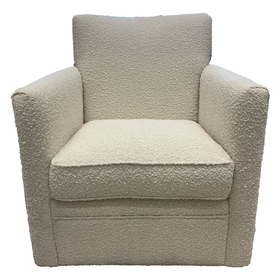 Atelier Home Hunter Swivel Chair- Boucle Ivory