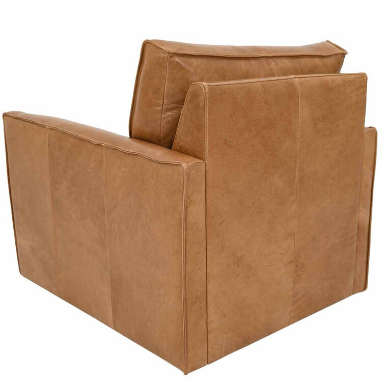 Atelier Home Bruno Swivel Chair- Dallas Saddle