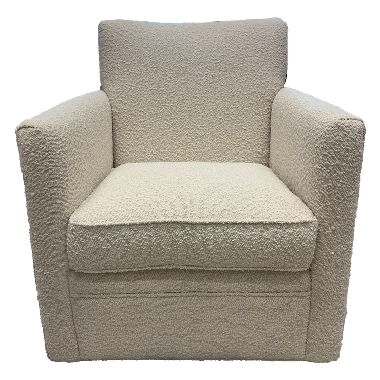 Atelier Home Hunter Swivel Chair- Boucle Ivory