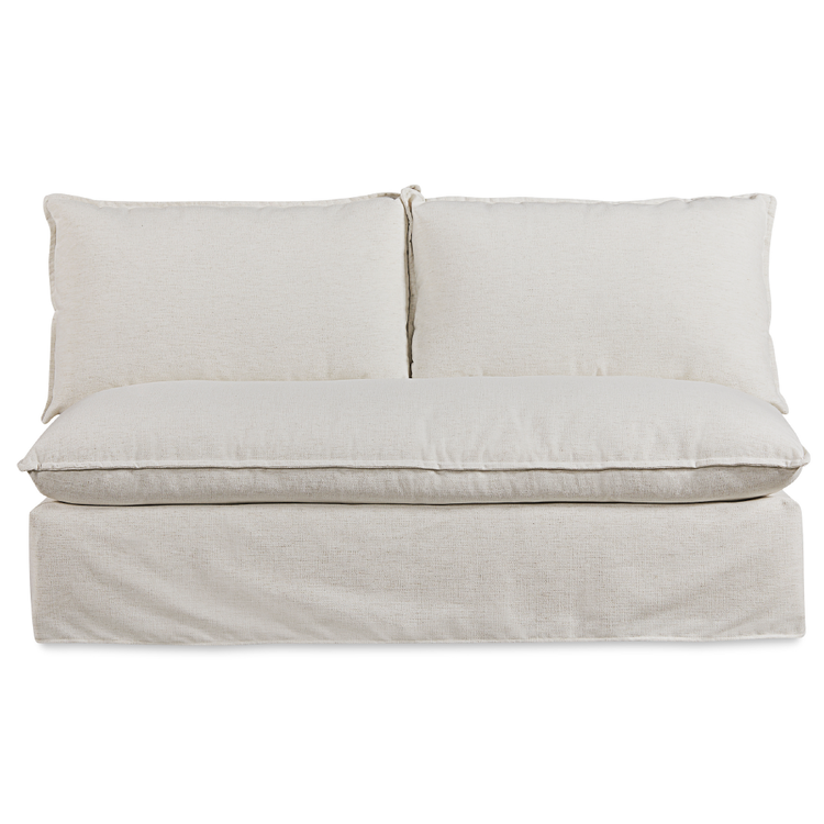 Jes & Gray Seldon Armless Loveseat- Nomad Snow