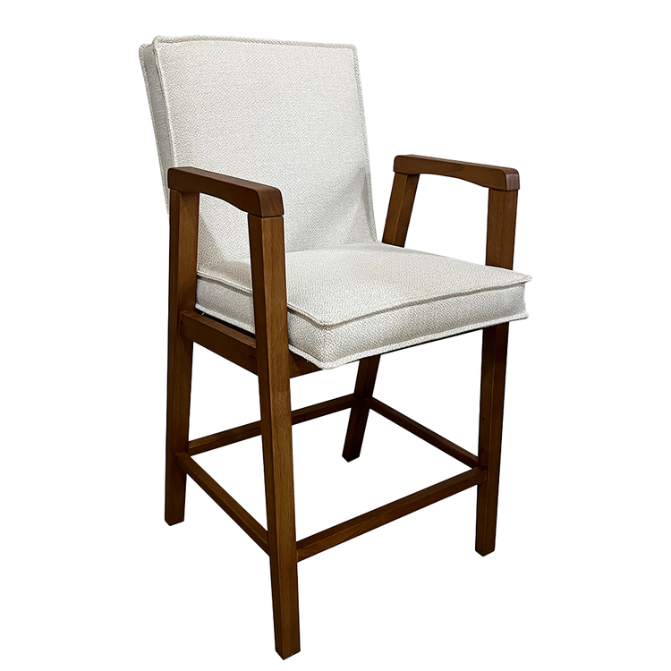 Atelier Home Emeri Counter Stool- Gusto White/Cherry Grey