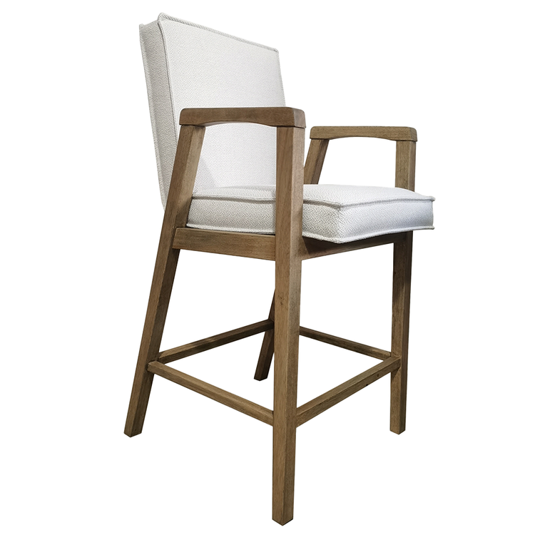 Atelier Home Emeri Counter Stool- Gowan White French Gray