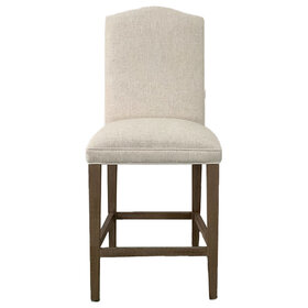 Atelier Home Camelback Counter Stool- Natural Ecru