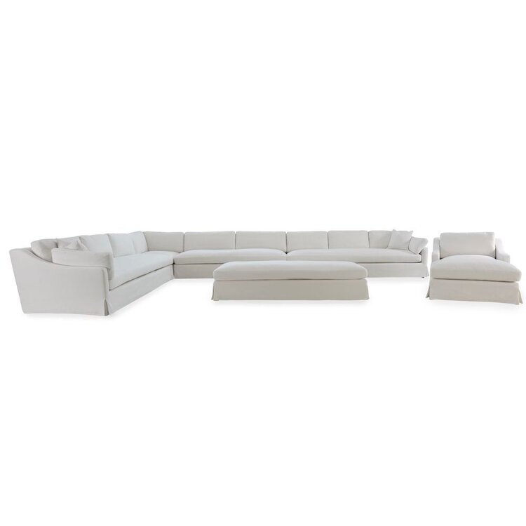 Atelier Home Montrose Armless Sofa- Lifestyle Chalk