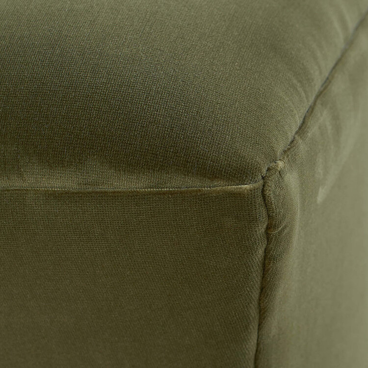 Atelier Home Zoe Ottoman- Vintage Velvet Olive