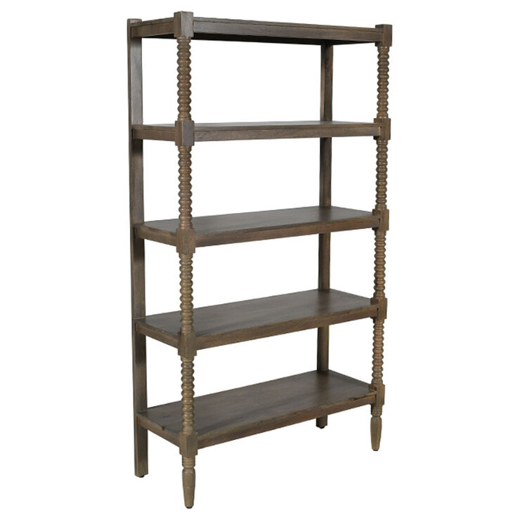 Beyond Borders Celine Bookcase- Grey Wash