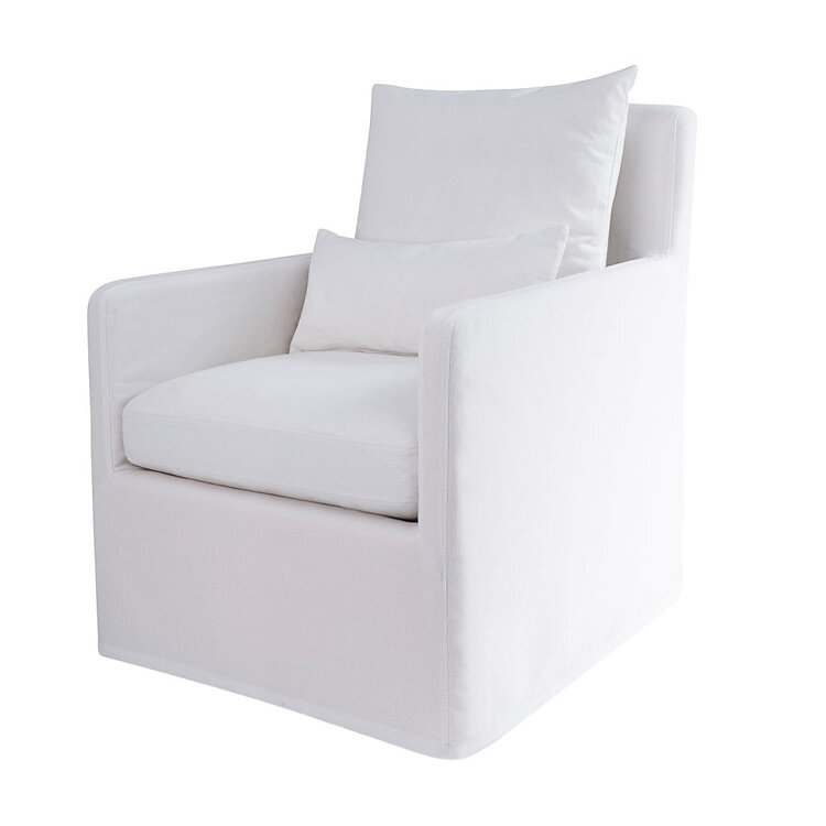 Atelier Home Marly Swivel Chair- Chalk