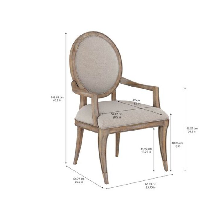 Architrave-Oval Arm Chair