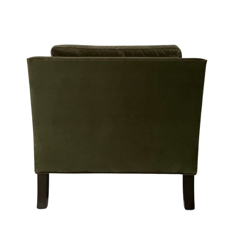 Atelier Home Adrienne Chair- Vintage Velvet Olive/Carbon Oak