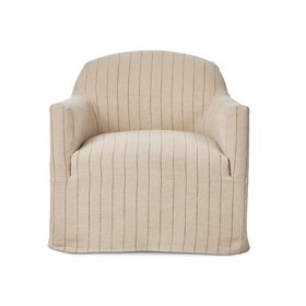 Four Hands Lowell Slipcover Swivel Chair- Laine Flint