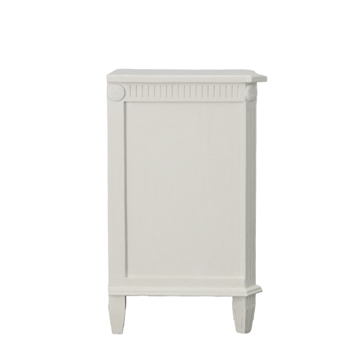★PALE JADE★ Angel Puff T Adele Nightstand Pewter White - Jes & Gray Living