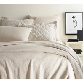 Lush Linen Duvet Cover, Natural Full/Queen