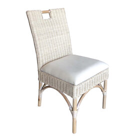 Padmas Malio Dining Chair- Weathered White
