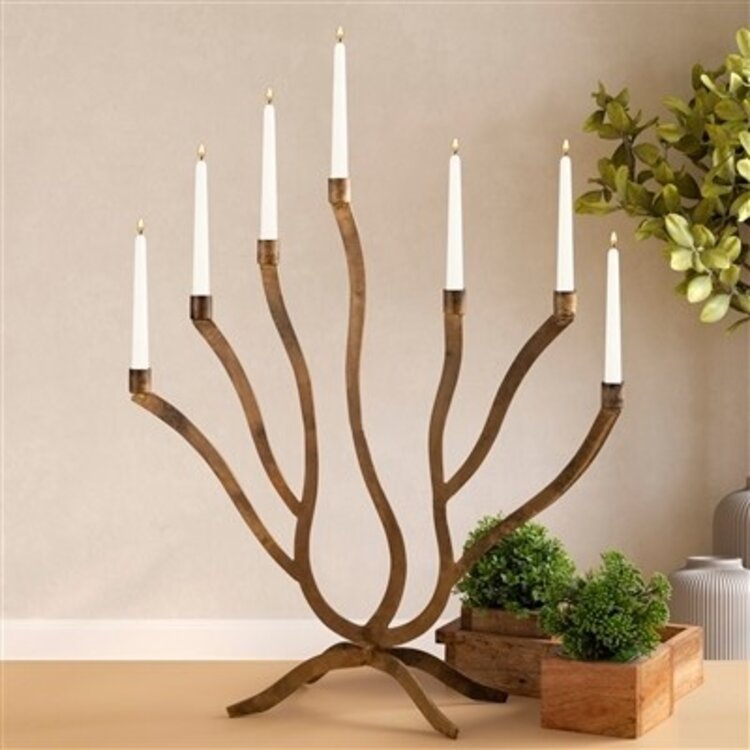 Old Brass Candle Holder