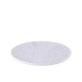 Large White Marble Round Platter