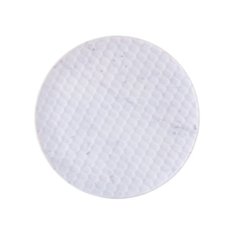 Large White Marble Round Platter
