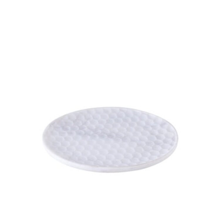 Medium White Marble Round Platter