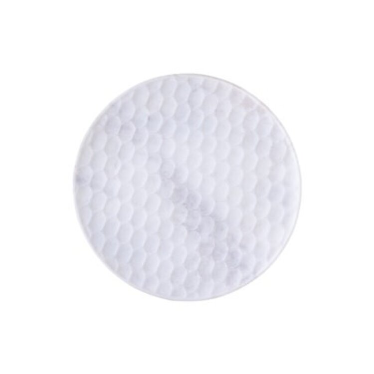Medium White Marble Round Platter