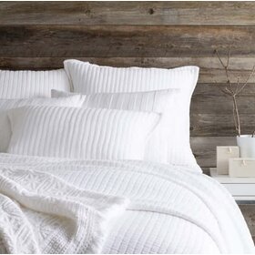Boyfriend Matelasse Coverlet, White King