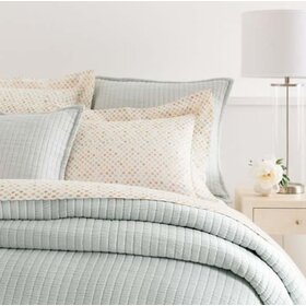 Boyfriend Matelasse Coverlet, Sky Queen