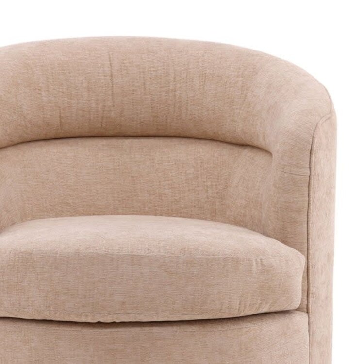 Lauretta Swivel Chair- Beige