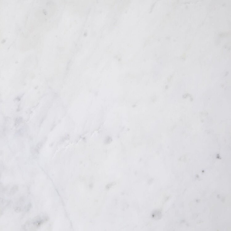 Four Hands Felix Oval Nightstand- Polished White Marble