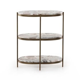 Four Hands Felix Oval Nightstand- Canyon