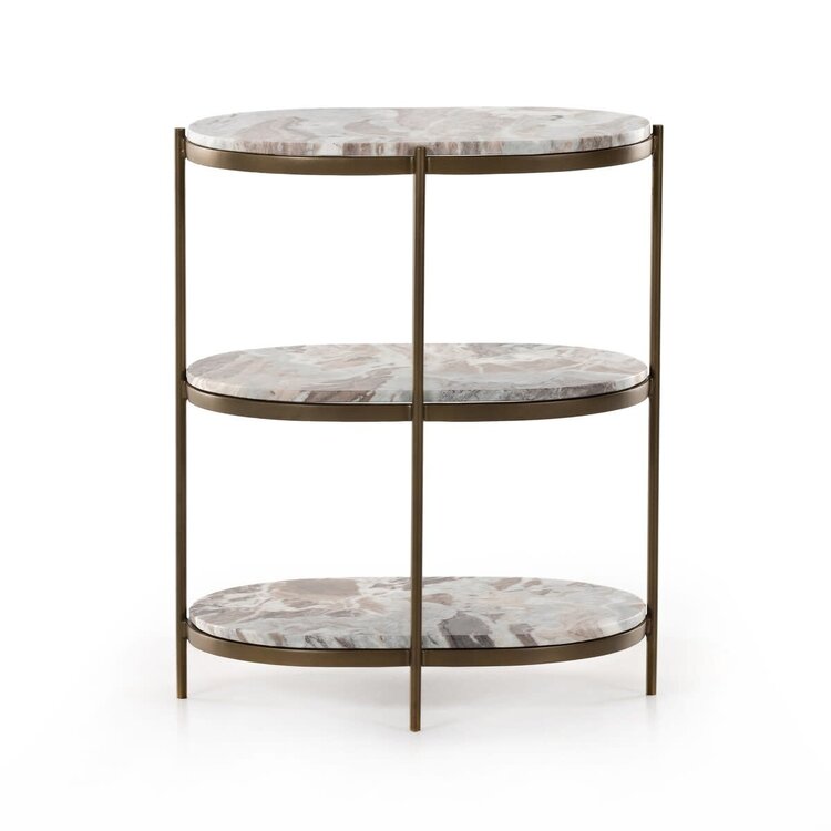 Four Hands Felix Oval Nightstand- Canyon