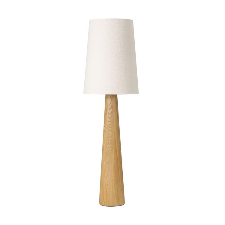 Four Hands Nora Drum Floor Lamp- Light Oak