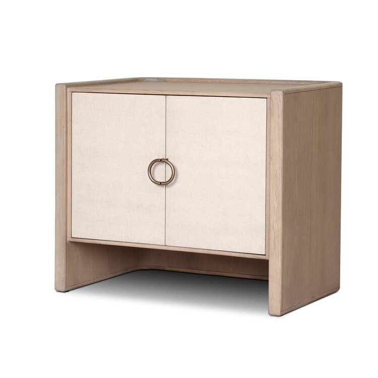Four Hands Kiran Nightstand- Sandy Oak Veneer