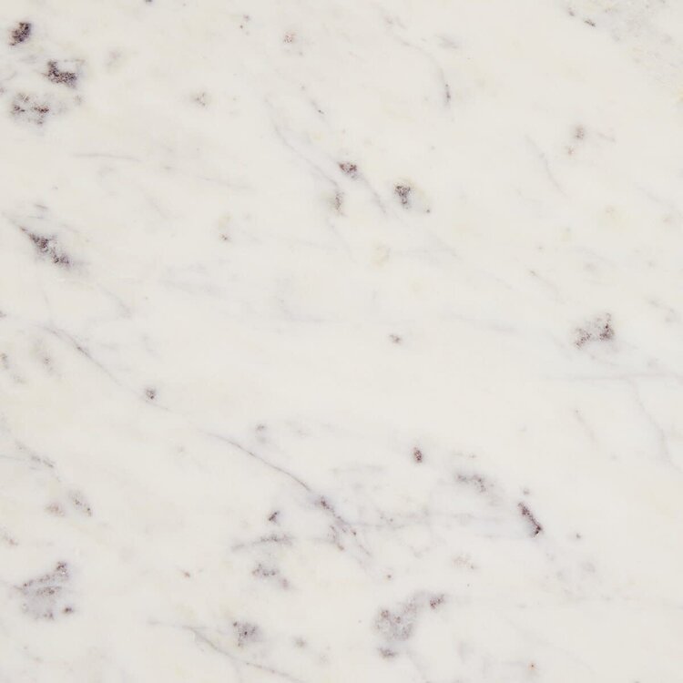 Four Hands 60" Gage Dining Table- Polished White Marble