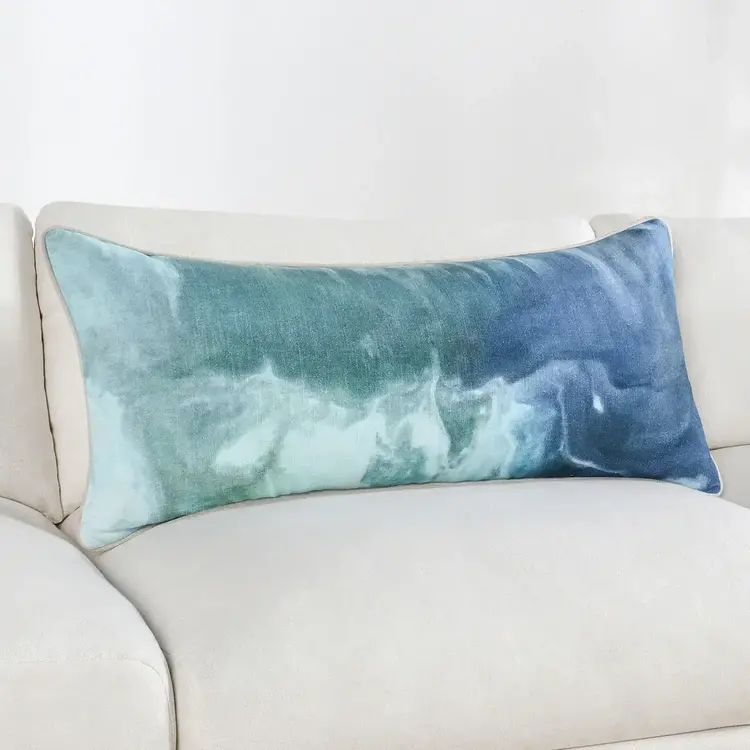ST Mantra Capri Blue Multi Pillow, 16" x 36"