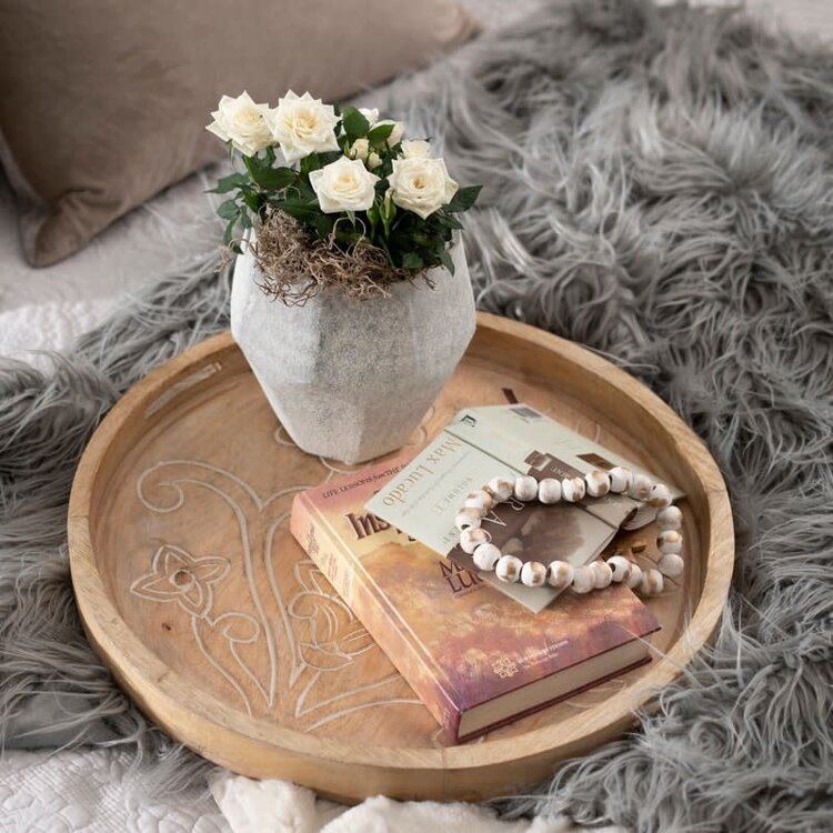 Medallion Glass Vase-