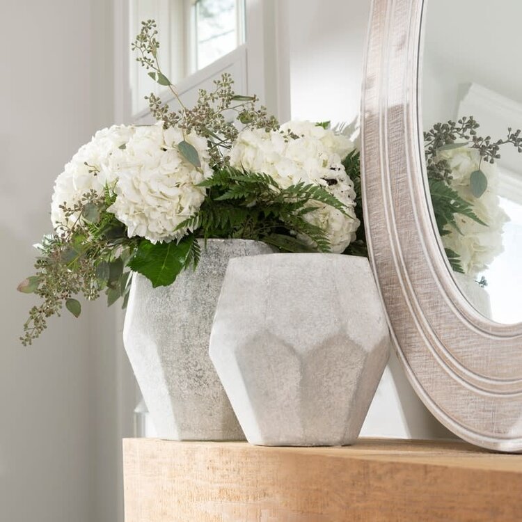 Medallion Glass Vase-