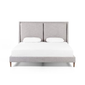Four Hands Potter Bed, King Manor Grey