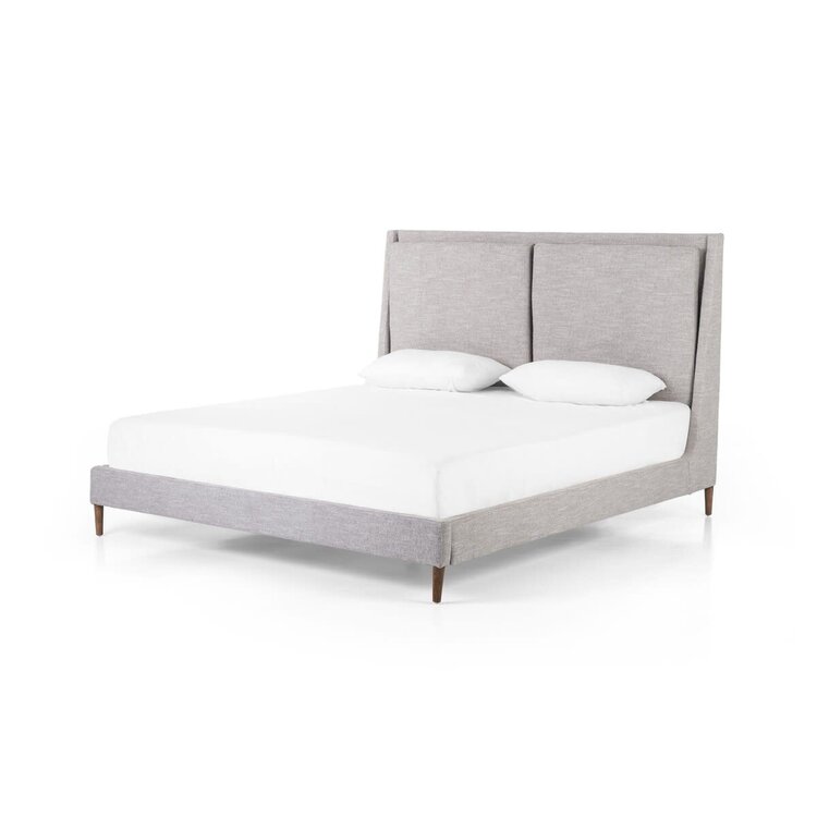 Four Hands Potter Bed, King Manor Grey