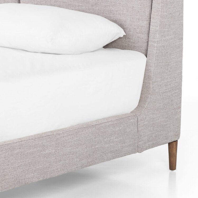Four Hands Potter Bed, King Manor Grey