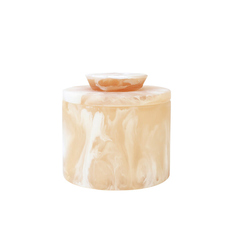Jes & Gray Solace Canister- Caramel w/ Cream Handle
