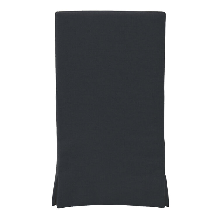 Padmas Sandspur Beach Arm Dining Chair w/ Casters- Charcoal Grey