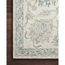 Norabel-NOR-04 Ivory/Blue, 2'6" x 7'6"