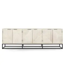 Flint Solid Wood 6Dr Cabinet