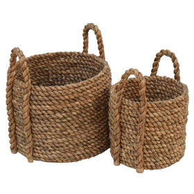 Beyond Borders Mercado Waterhyacinth Round Basket-