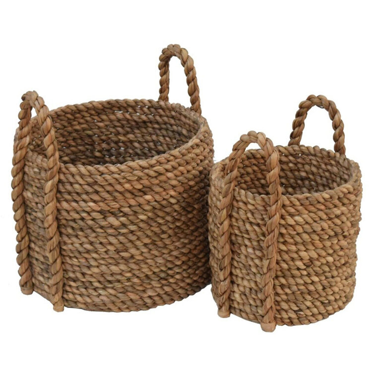 Beyond Borders Mercado Waterhyacinth Round Basket-