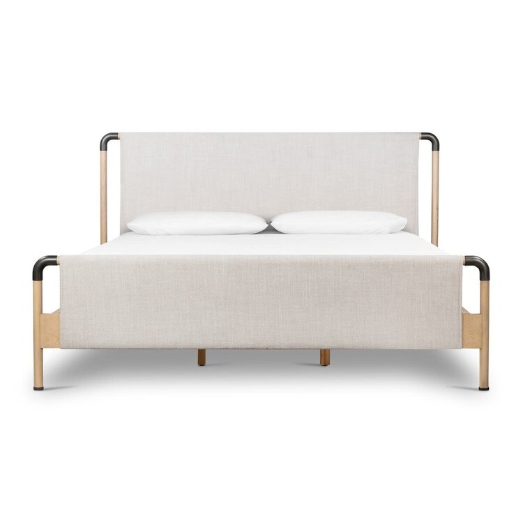 Four Hands Harriett Bed, King Gibson Wheat