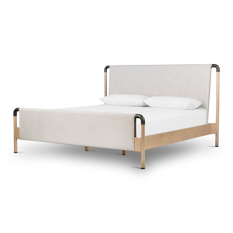 Four Hands Harriett Bed, King Gibson Wheat