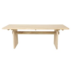 Jes & Gray 84" Wren Dining Table- Sand Stone