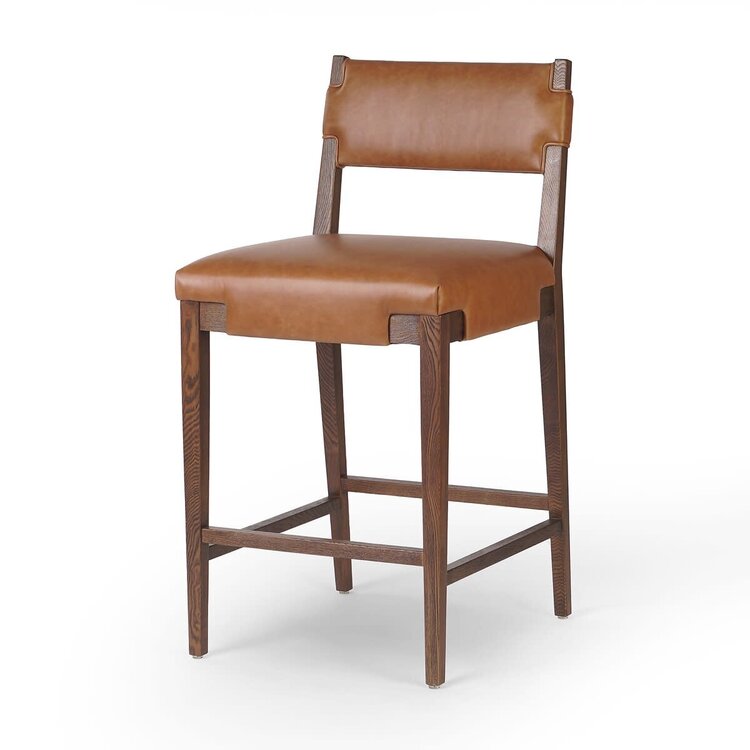Four Hands Tamari Counter Stool- Sonoma Chestnut