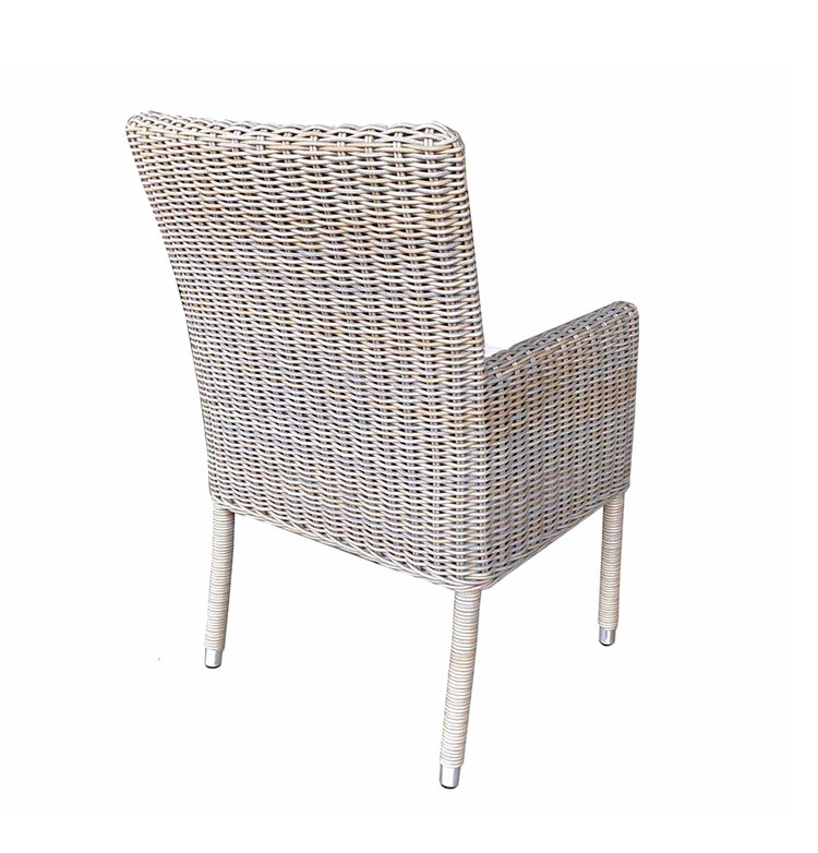 Padmas Boca Outdoor Arm Dining Chair- Kubu Grey
