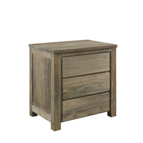 Padmas Stockholm Reclaimed Teak End Table w/ Drawers